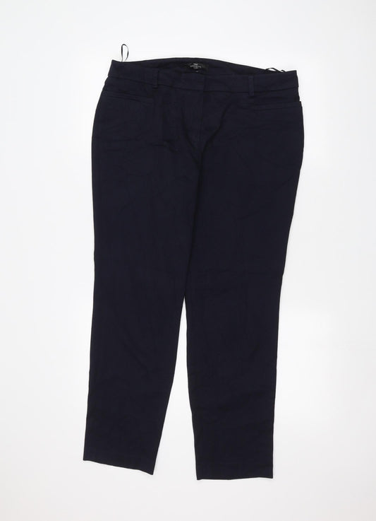 Womens UK Size 14 NEXT Regular Fit  Blue Trousers