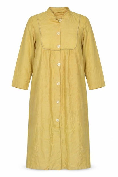Womens UK Size 16 Preworn Yellow Overcoat
