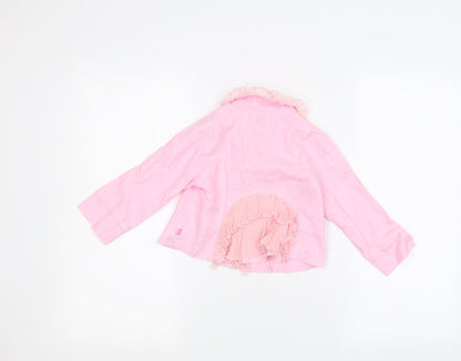 Jean Bourget Girls Pink   Jacket  Size 3 Years