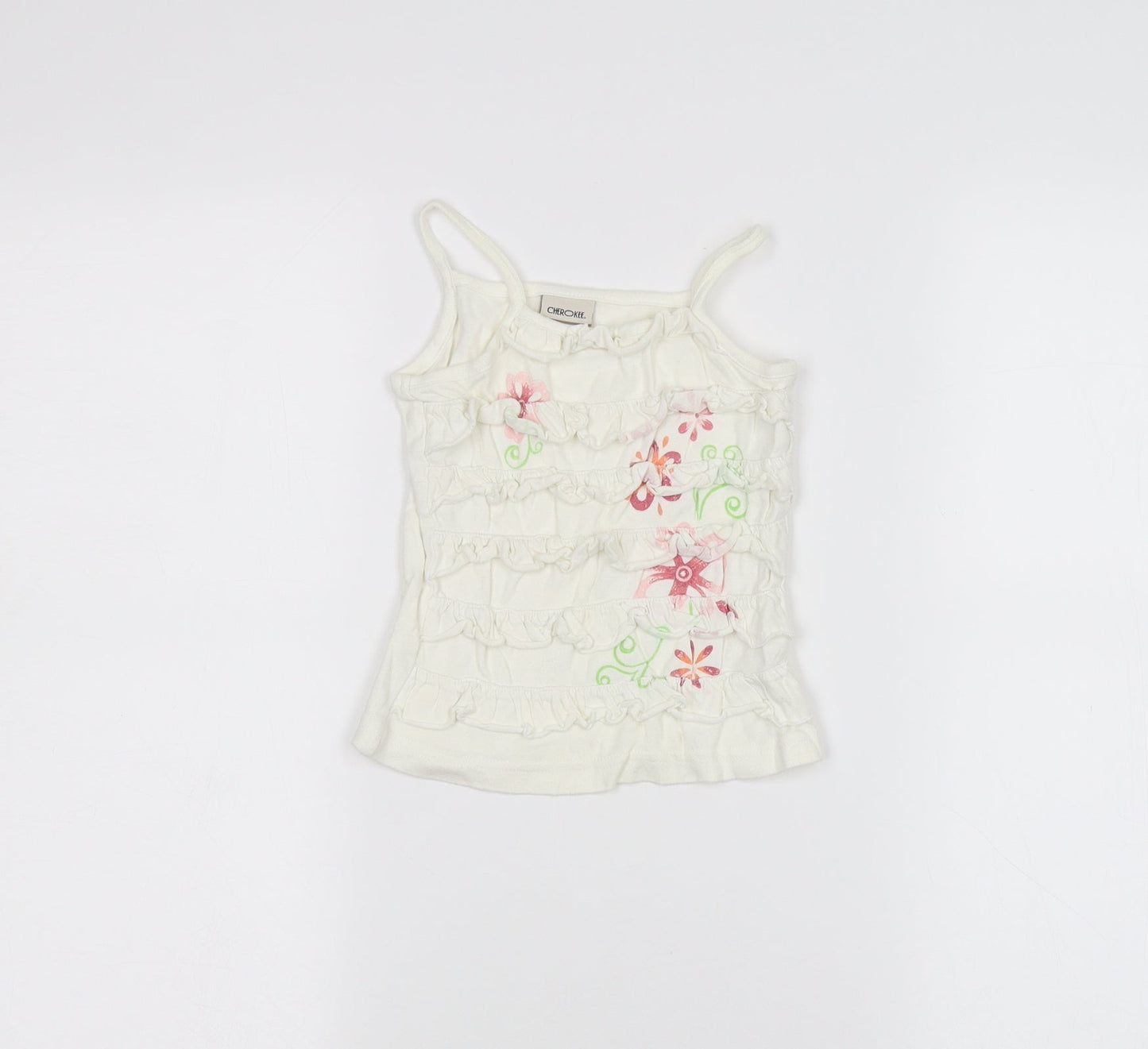 Cherokee Baby White   Basic Tank Size 12-18 Months