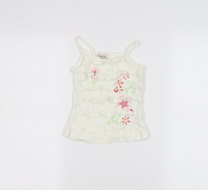 Cherokee Baby White   Basic Tank Size 12-18 Months