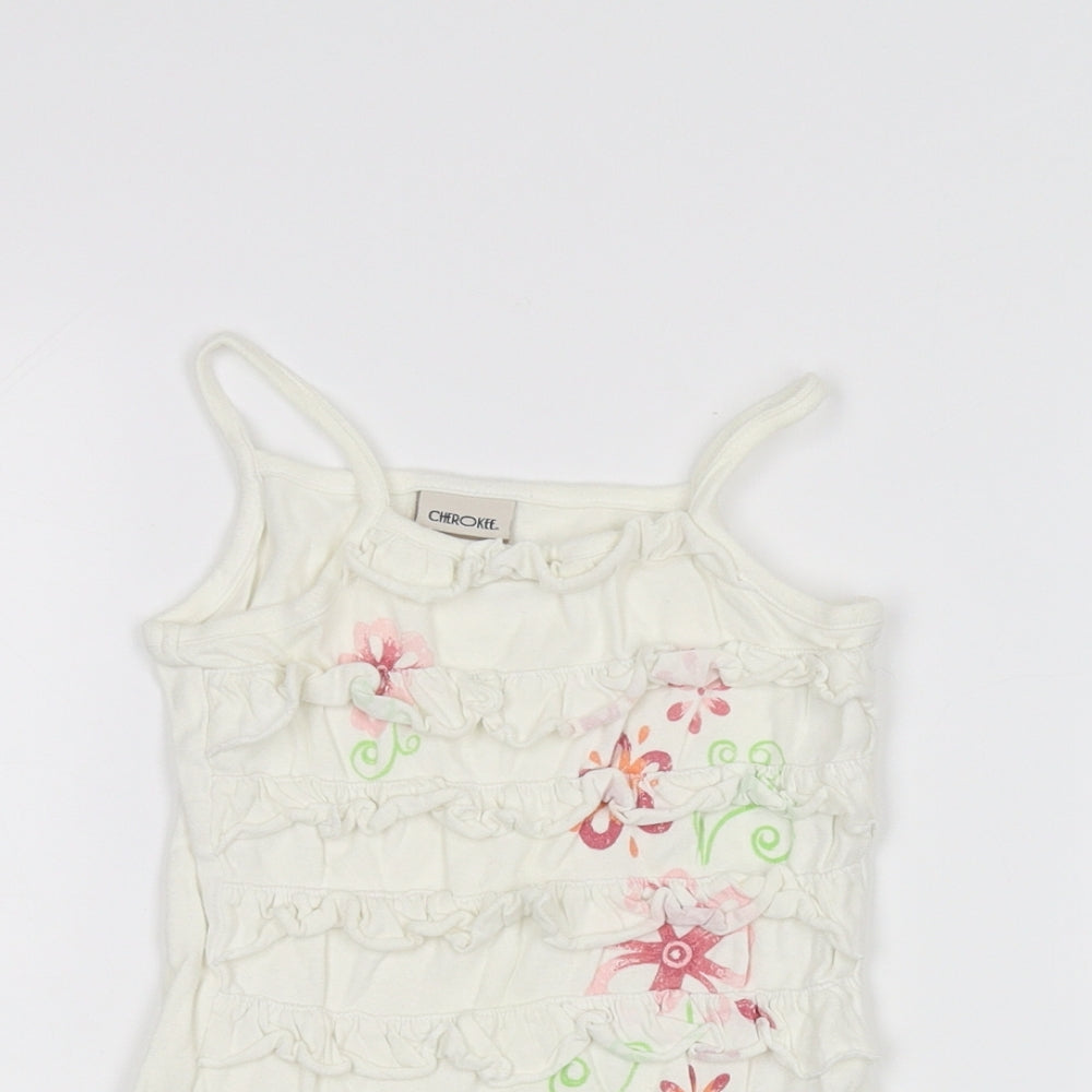Cherokee Baby White   Basic Tank Size 12-18 Months