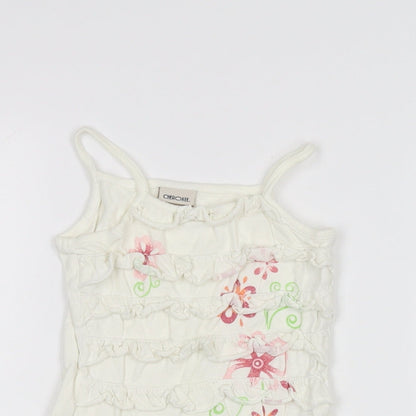 Cherokee Baby White   Basic Tank Size 12-18 Months