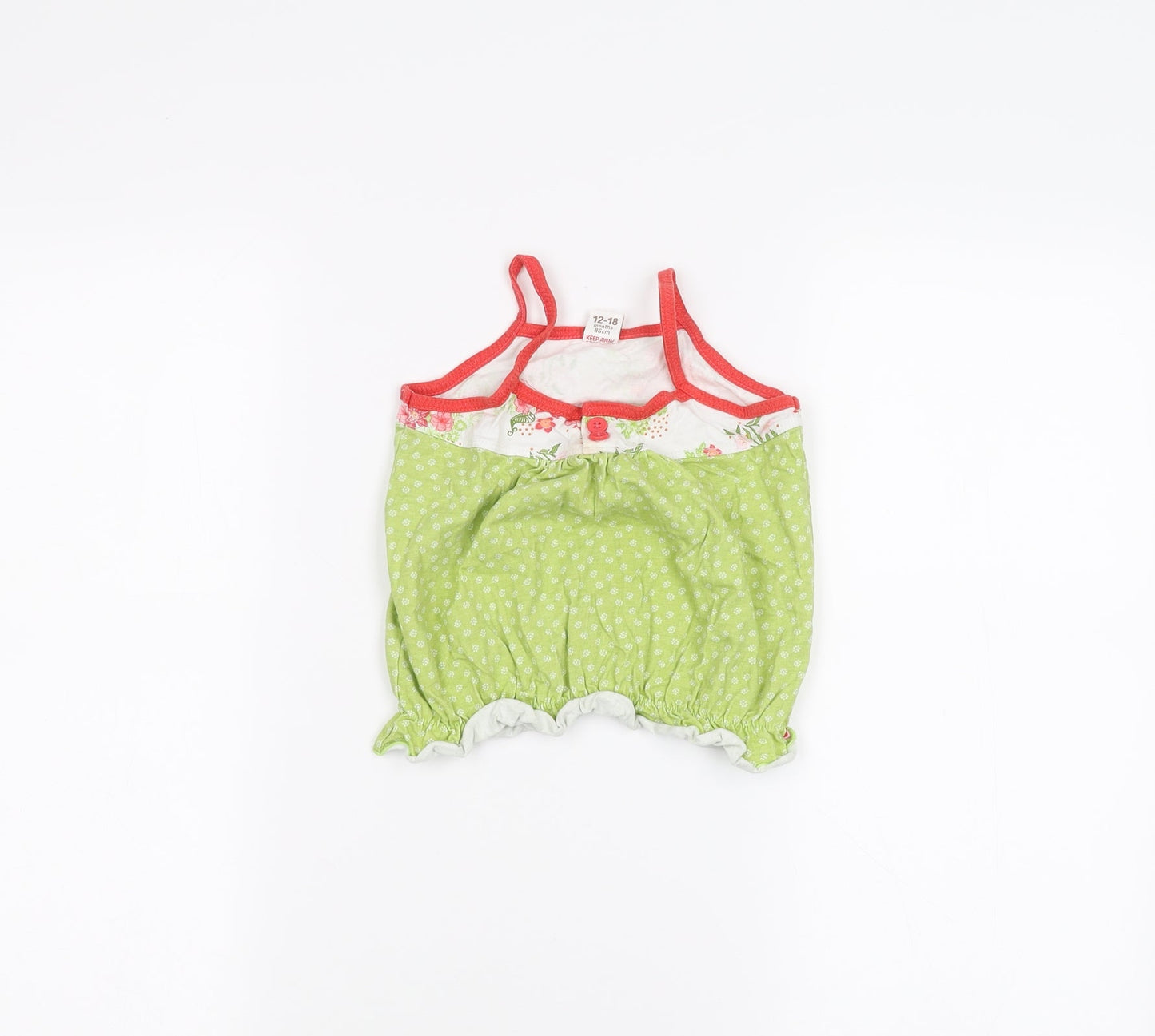 Adams Baby Baby Green Polka Dot  Basic T-Shirt Size 12-18 Months