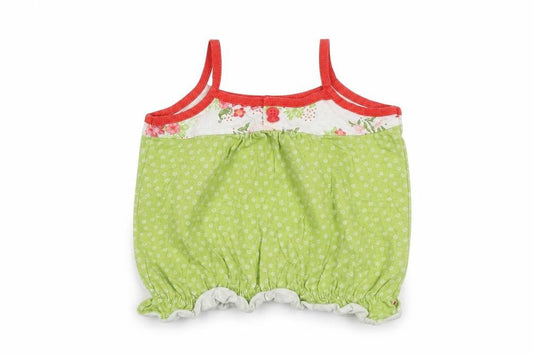 Front view of Adams Baby Baby Green Polka Dot Basic T-Shirt, size 12-18, Months