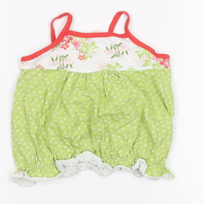 Adams Baby Baby Green Polka Dot  Basic T-Shirt Size 12-18 Months