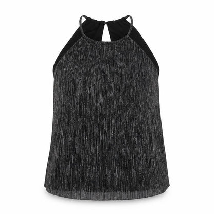 Womens UK Size 14 H&M Black Basic T-Shirt