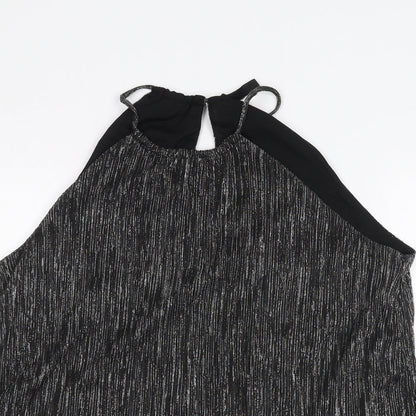 Womens UK Size 14 H&M Black Basic T-Shirt