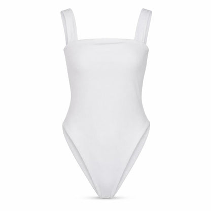 Womens UK Size 12 Boohoo One-Piece White Bodysuit