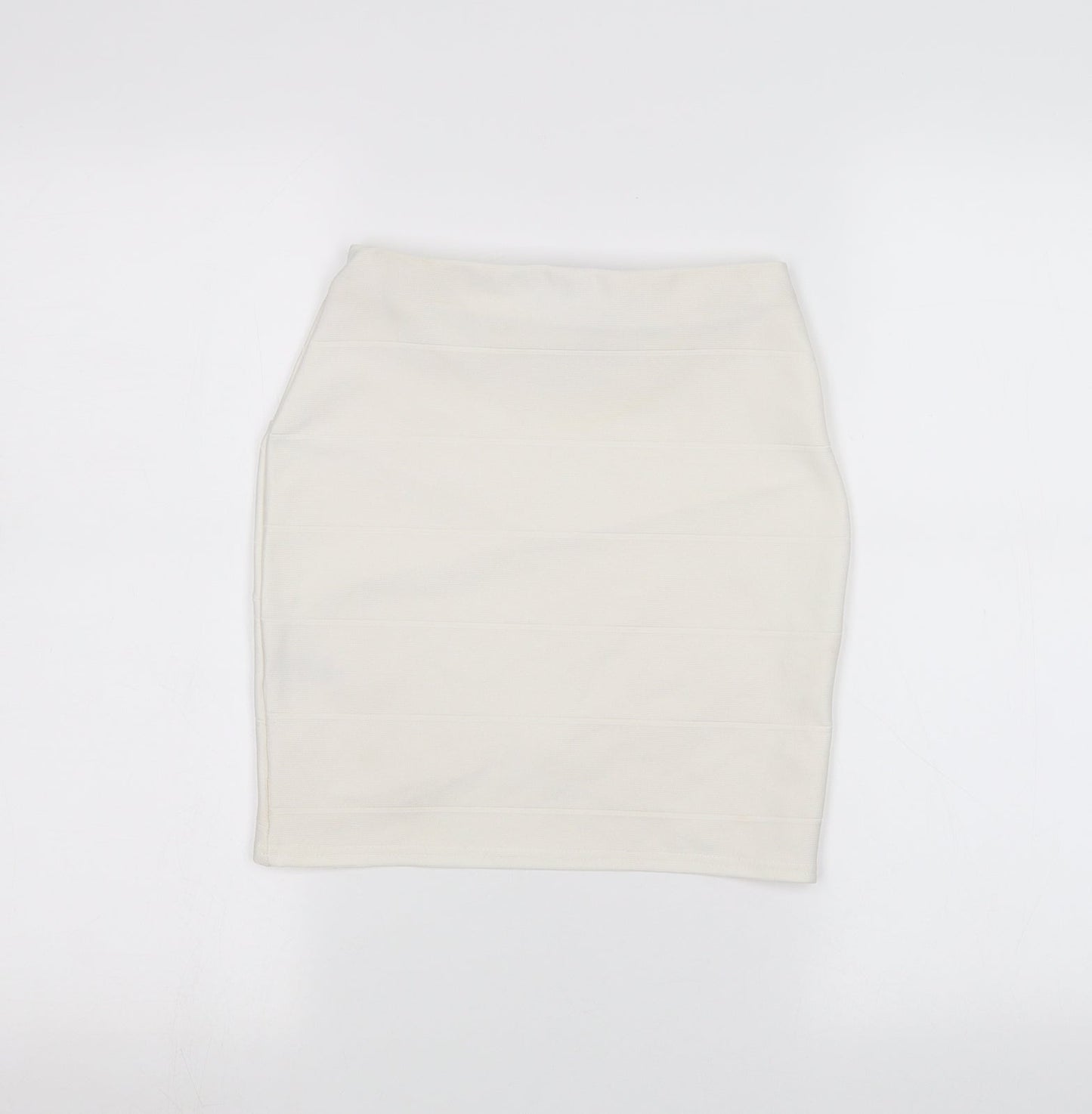 Missguided Womens White   A-Line Skirt Size 6