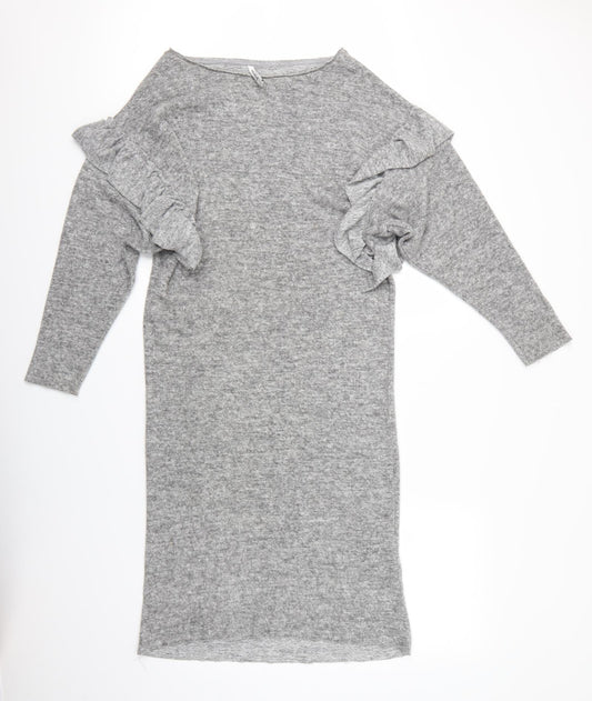Stradivarius Womens Grey   Pullover Jumper Size S
