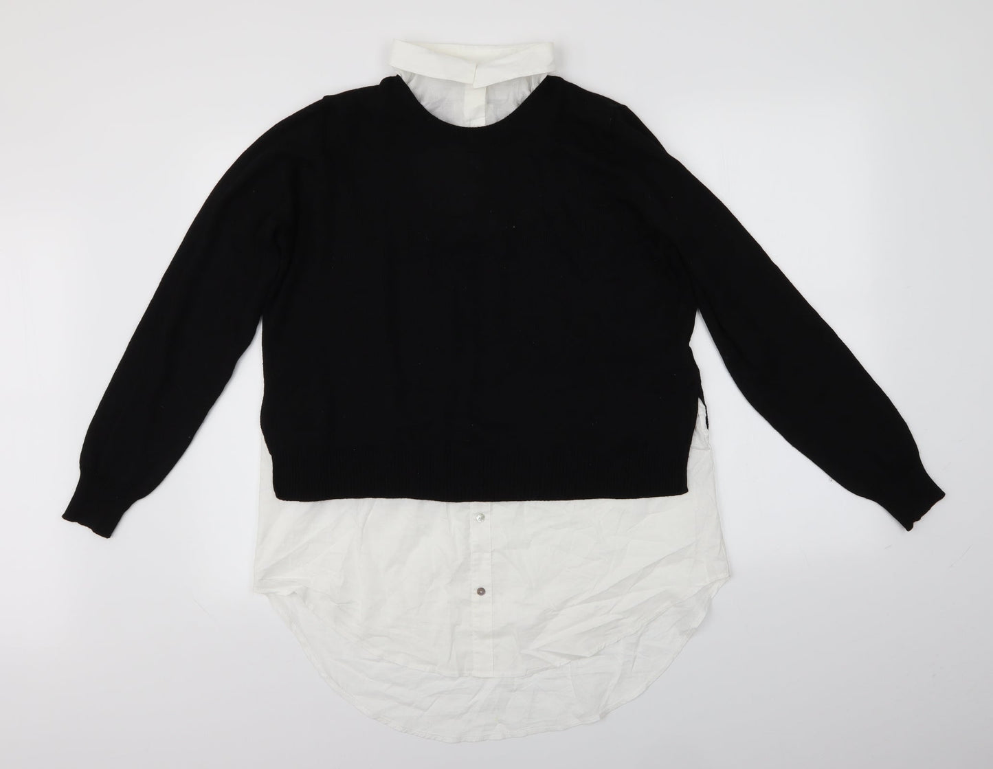 Womens UK Size M H&M Black Pullover Jumper