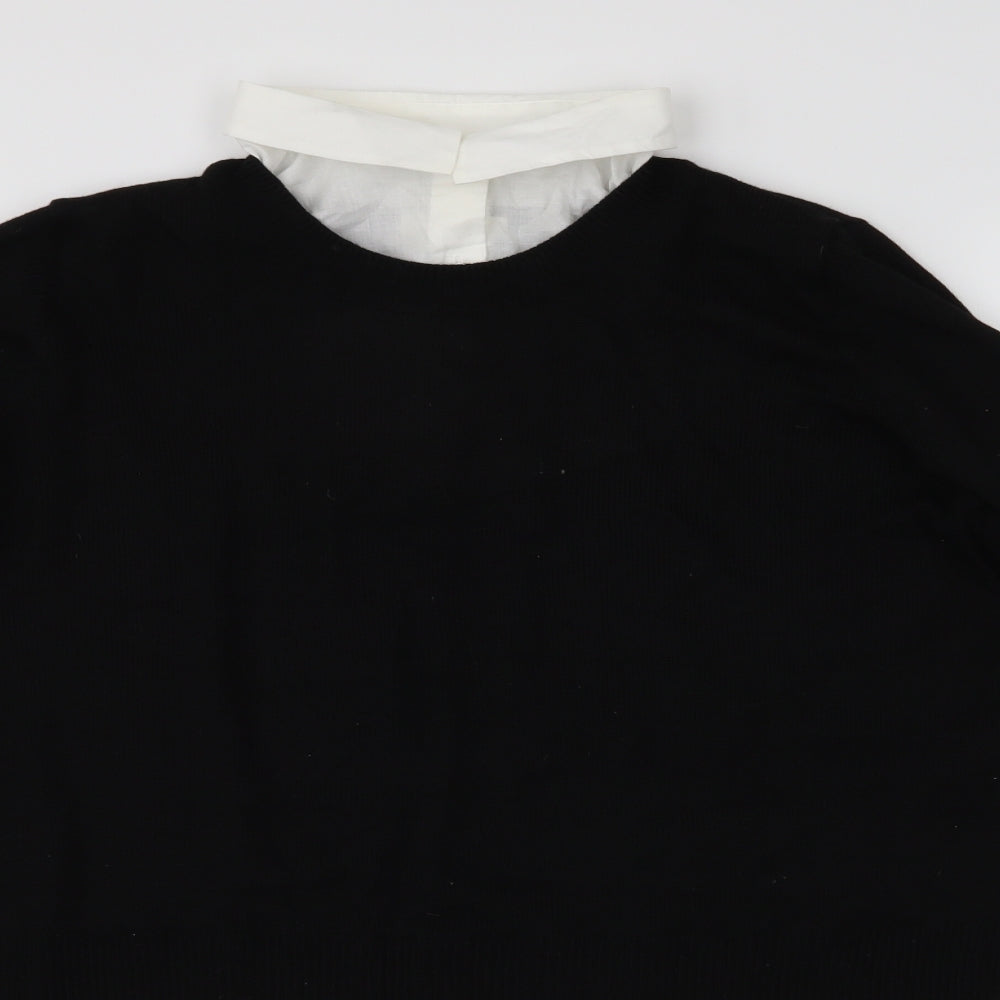 Womens UK Size M H&M Black Pullover Jumper