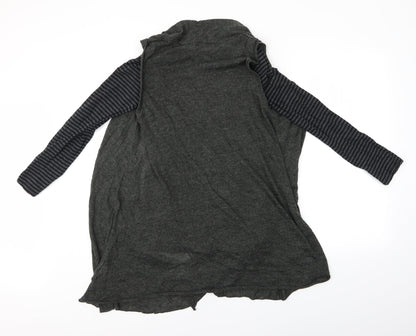 Denim Co. Womens Grey Striped  Cardigan Jumper Size 14