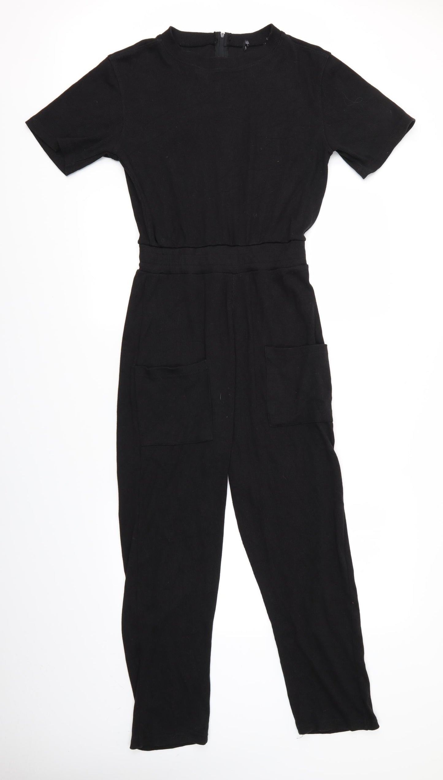 Womens UK Size  Preworn One-Piece Black Jumpsuit