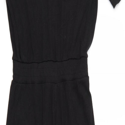 Womens UK Size  Preworn One-Piece Black Jumpsuit