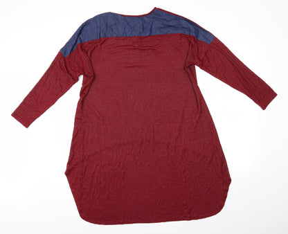 Preworn Womens Red   Basic Button-Up