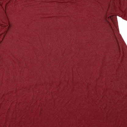 Preworn Womens Red   Basic Button-Up