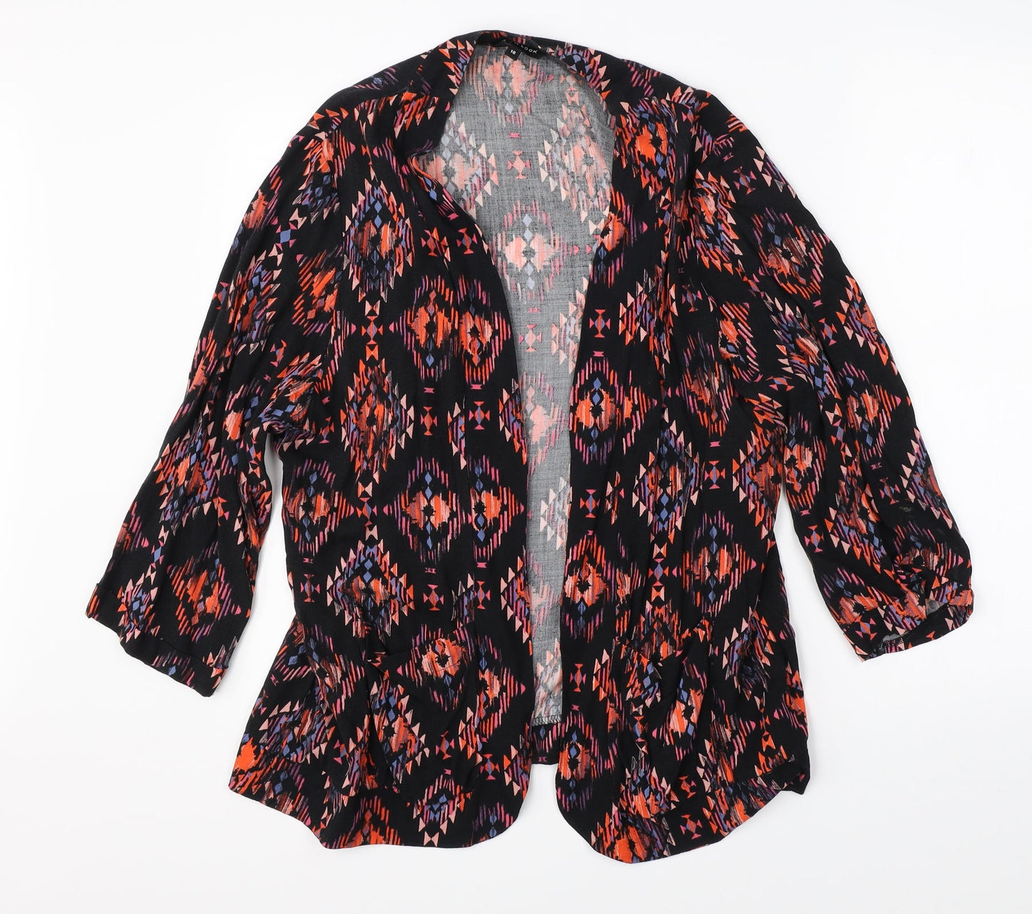 Womens UK Size 16 New Look Black Cardigan Jumper