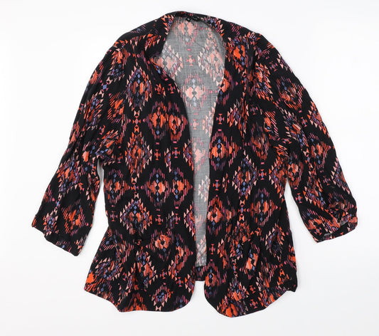 Womens UK Size 16 New Look Black Cardigan Jumper