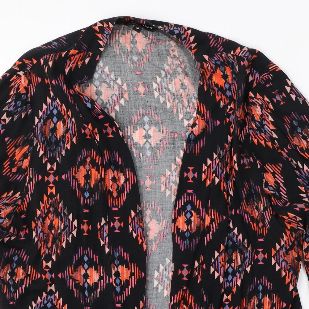Womens UK Size 16 New Look Black Cardigan Jumper