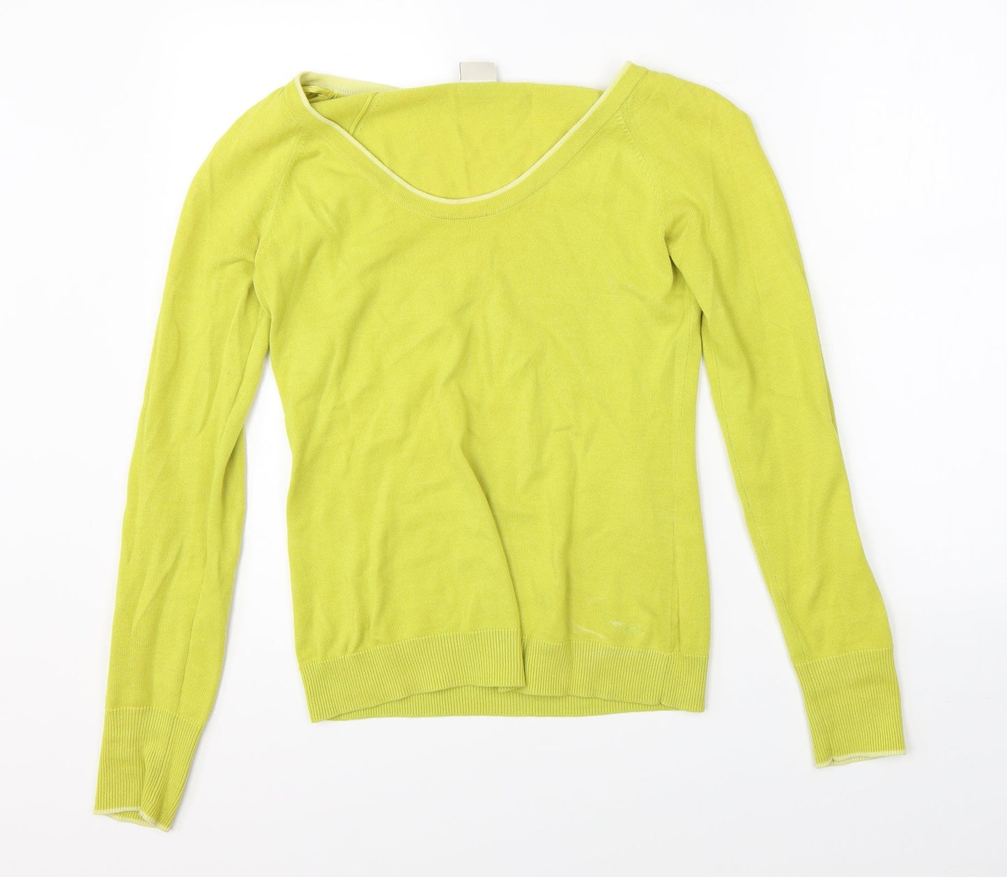 Womens UK Size S Espirit Yellow Pullover Jumper