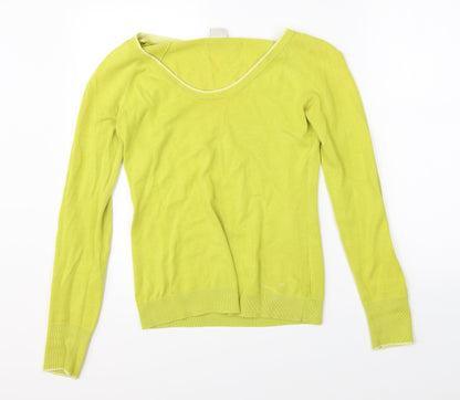 Womens UK Size S Espirit Yellow Pullover Jumper