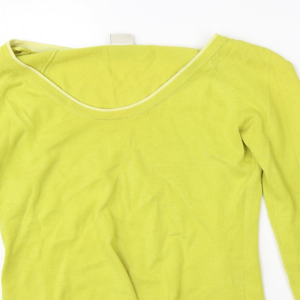 Womens UK Size S Espirit Yellow Pullover Jumper