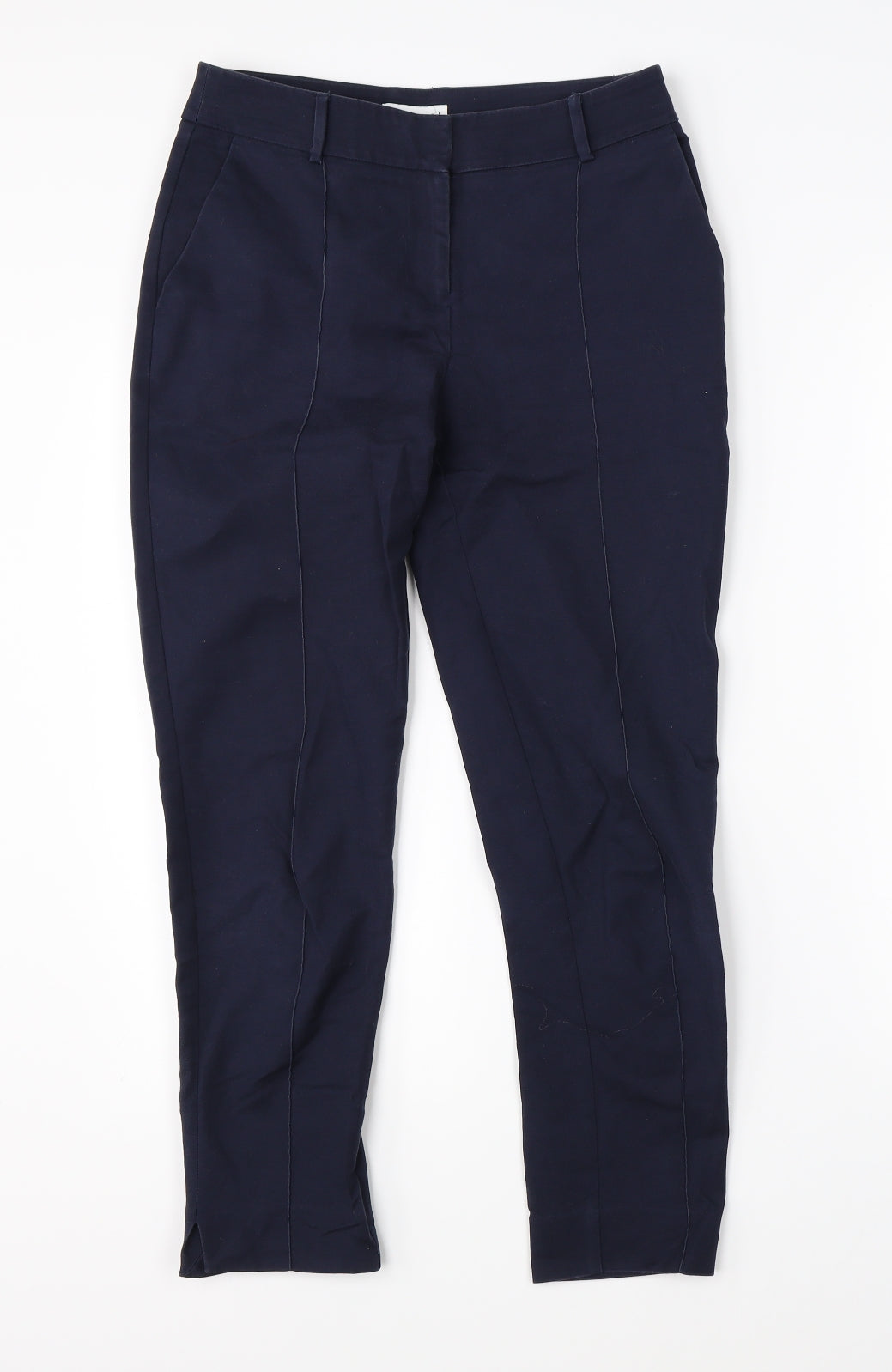 Womens UK Size 6 Warehouse Regular Fit Chino Blue Trousers