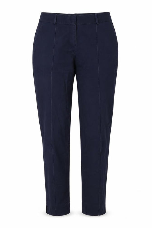 Womens UK Size 6 Warehouse Regular Fit Chino Blue Trousers