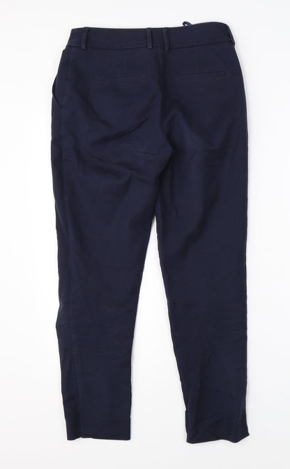 Womens UK Size 6 Warehouse Regular Fit Chino Blue Trousers