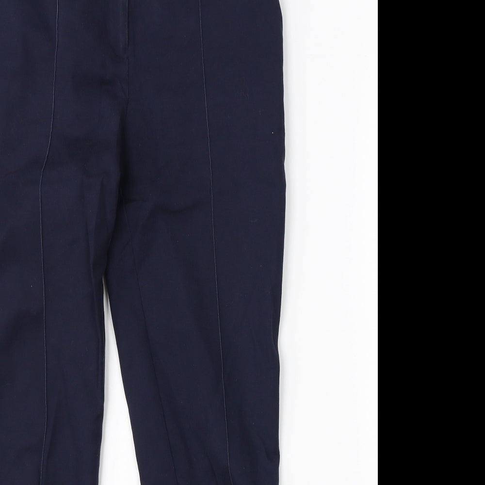 Womens UK Size 6 Warehouse Regular Fit Chino Blue Trousers
