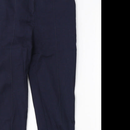 Womens UK Size 6 Warehouse Regular Fit Chino Blue Trousers