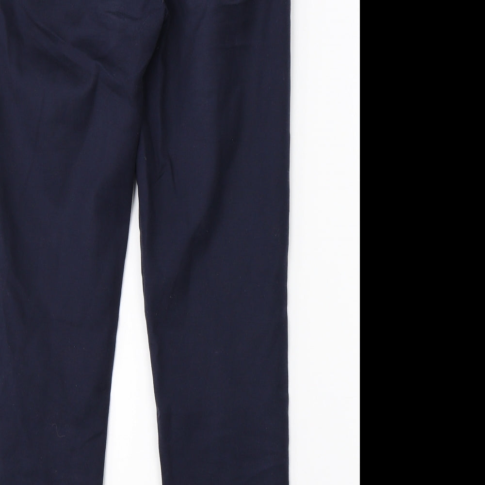 Womens UK Size 6 Warehouse Regular Fit Chino Blue Trousers