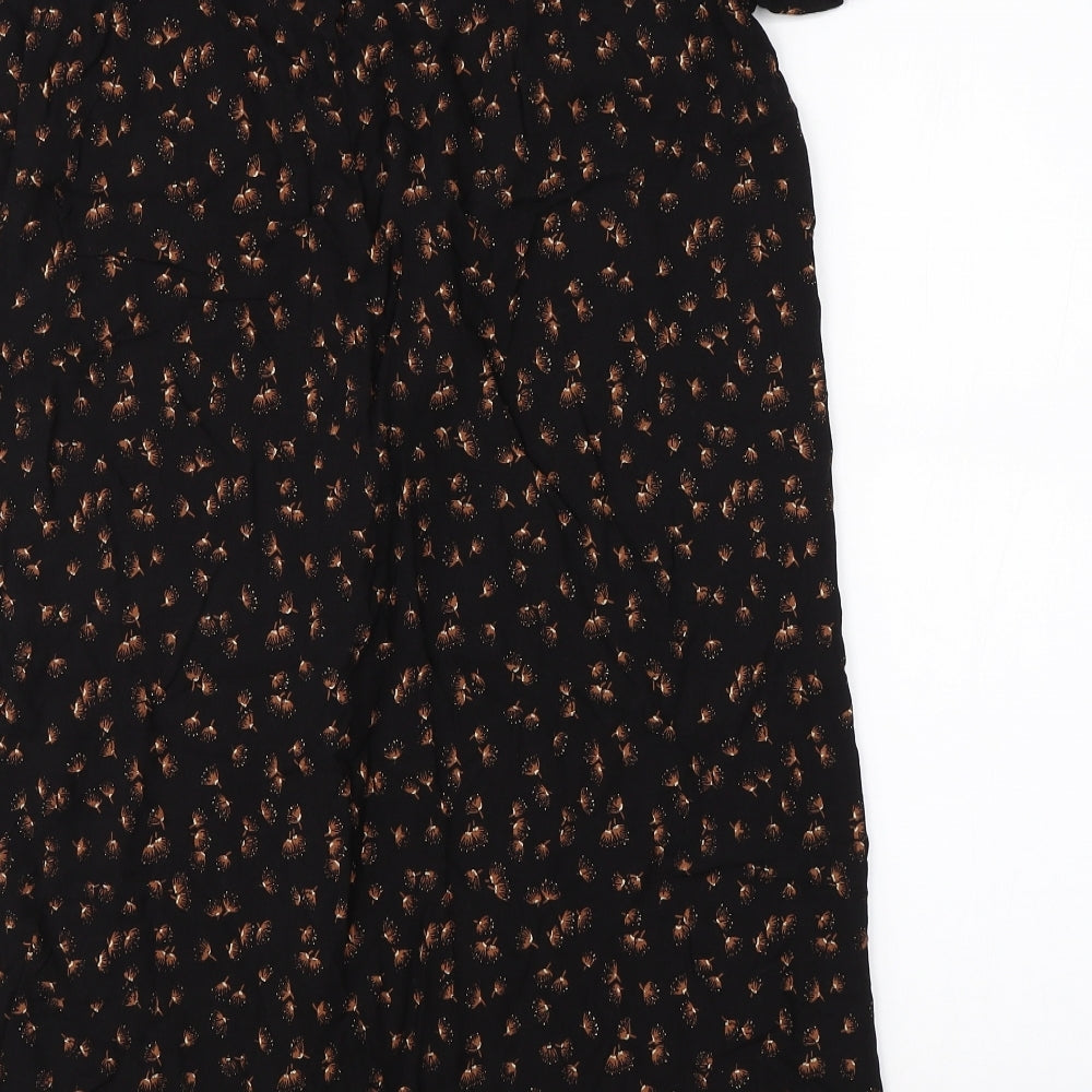 Debenhams Womens Black   T-Shirt Dress  Size 8