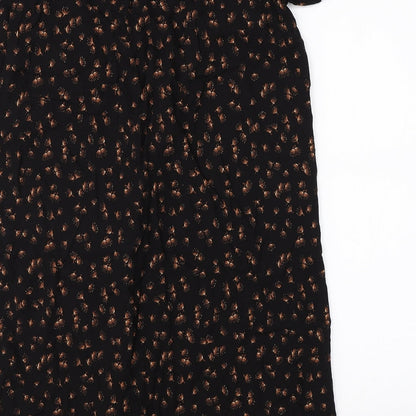 Debenhams Womens Black   T-Shirt Dress  Size 8