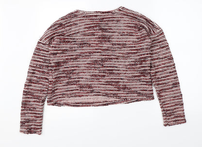 Womens UK Size S New Look Red Pullover Jumper