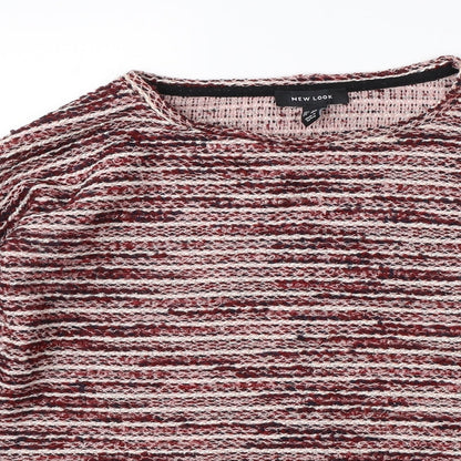 Womens UK Size S New Look Red Pullover Jumper
