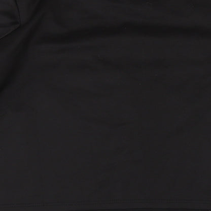 Womens UK Size M Lily White Black Basic T-Shirt