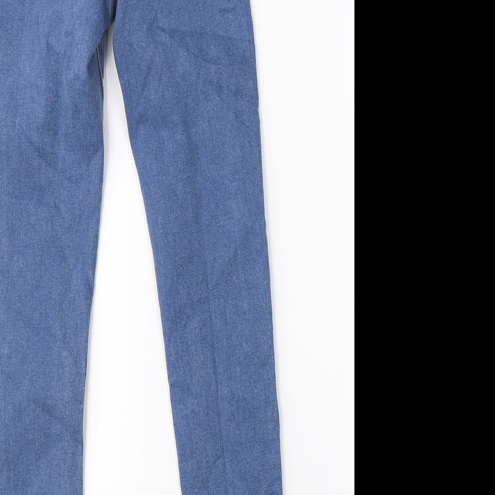 Denim Co. Womens Blue  Denim Skinny Jeans Size 6 L25 in
