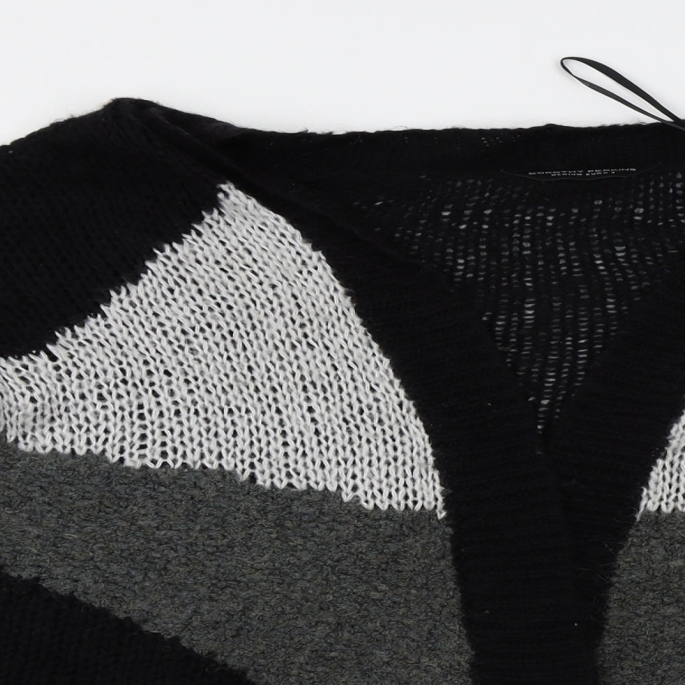 Womens UK Size M Dorothy Perkins Black Cardigan Jumper