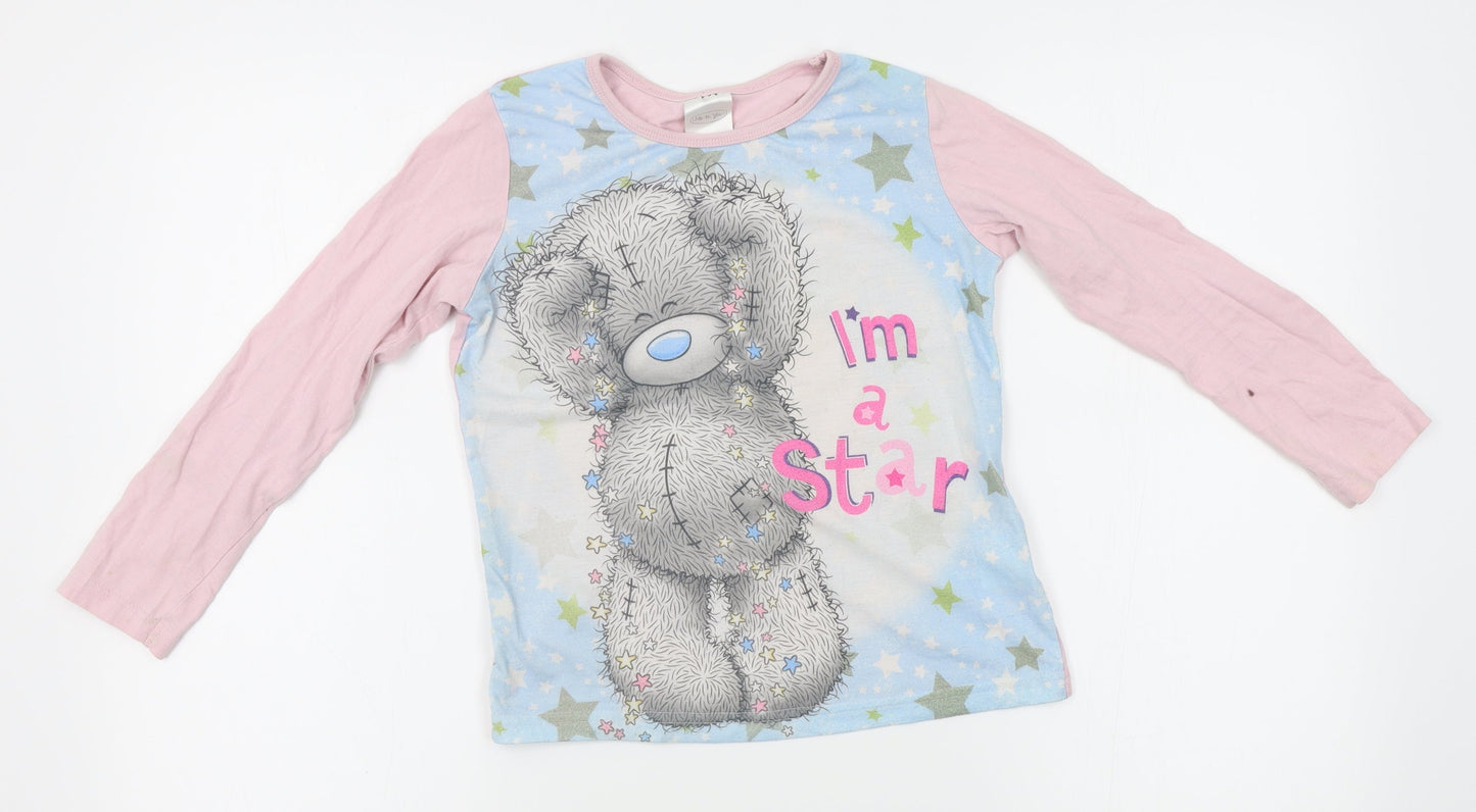 me to you Girls Pink   Top Pyjama Top Size 7-8 Years  - I'm a star