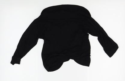 Womens UK Size L Preworn Black Cardigan Jumper