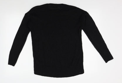 Womens UK Size S New Look Black Pullover Jumper