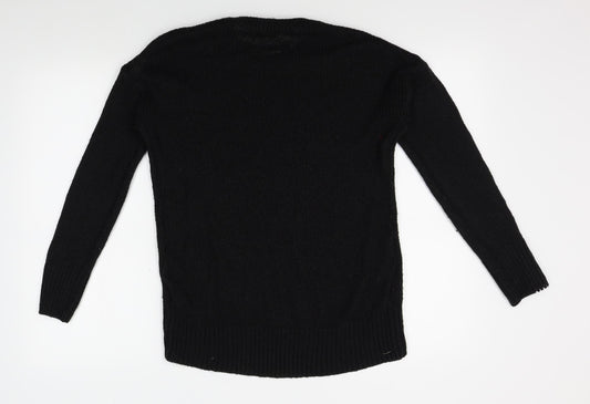 Womens UK Size S New Look Black Pullover Jumper