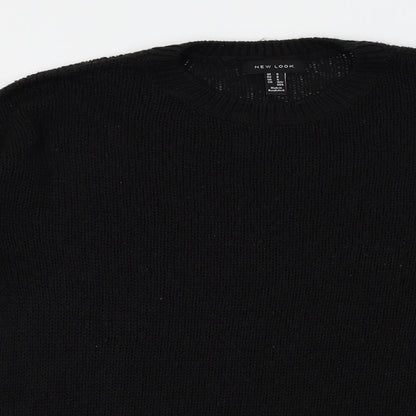 Womens UK Size S New Look Black Pullover Jumper