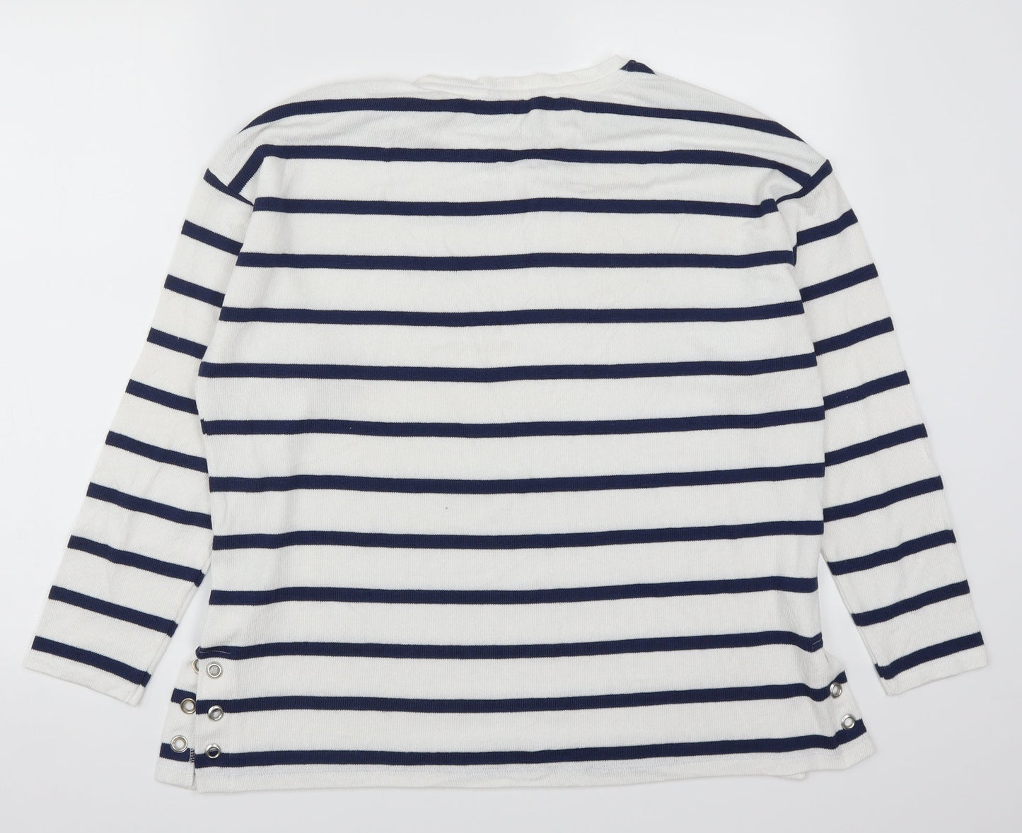 TU Womens Blue Striped  Pullover Jumper Size 14