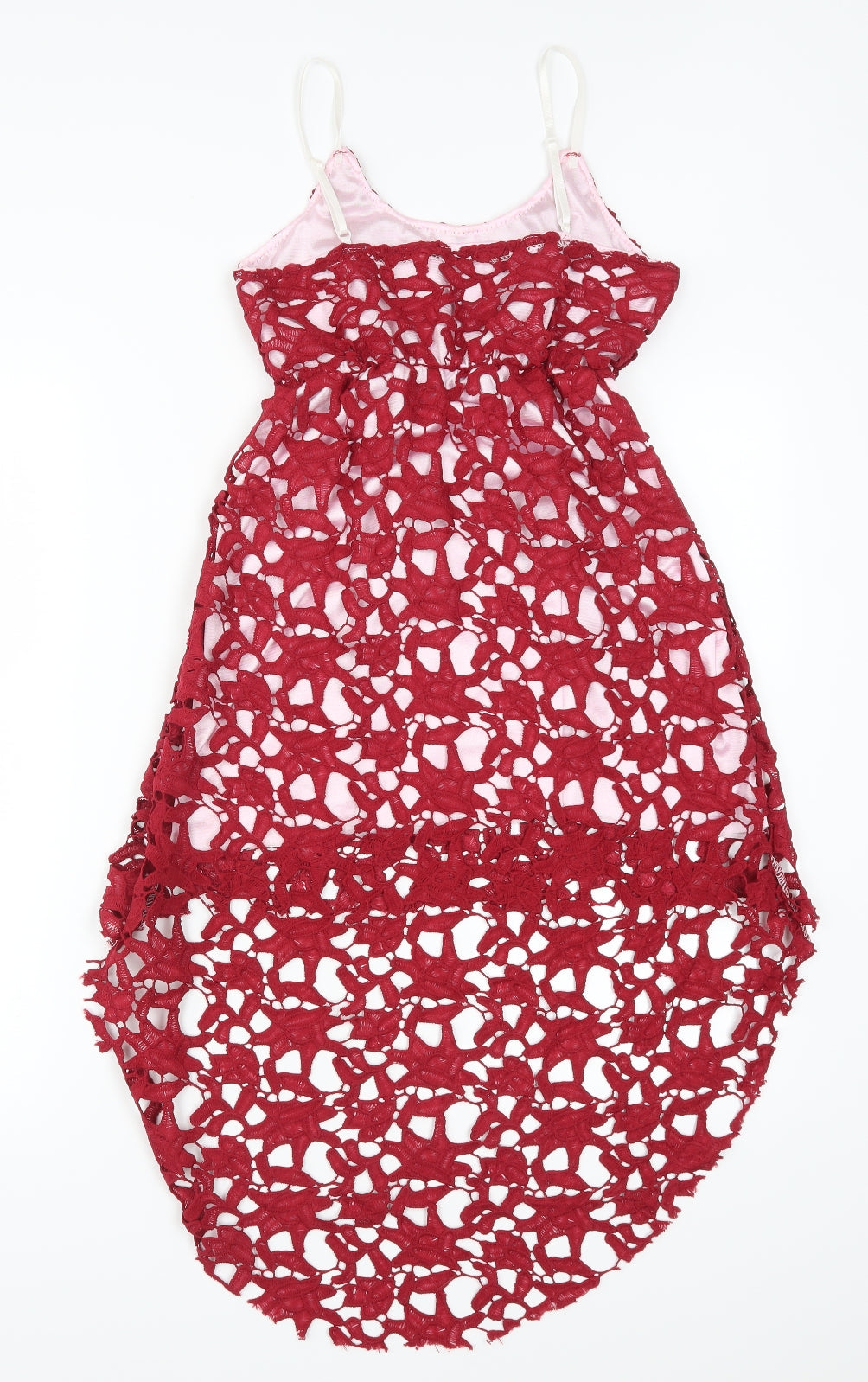 Preworn Womens Red Geometric  A-Line  Size S