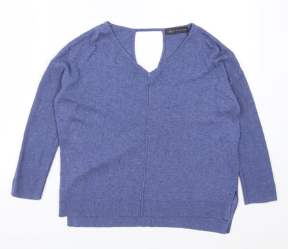 Womens UK Size 8 Marks and Spencer Blue Pullover Jumper