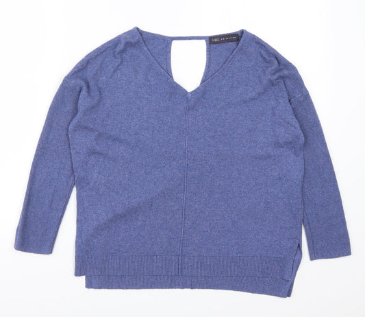 Womens UK Size 8 Marks and Spencer Blue Pullover Jumper